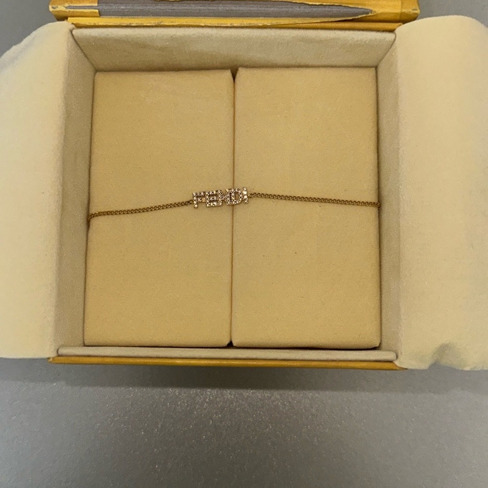 Fendi Crystal Logo bracelet Authentic